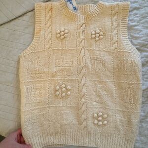 Wool Irish fisherman vest